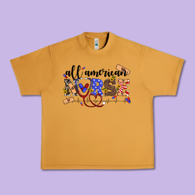 All American Nurse Urban Heavy Tee Designed By Artiststas