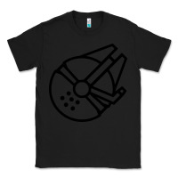 Black millennium falcon Classic Tee - artisFamous
