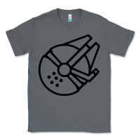 Charcoal Heather millennium falcon Classic Tee - artisFamous