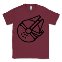 Burgundy millennium falcon Classic Tee - artisFamous