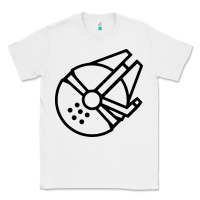 White millennium falcon Classic Tee - artisFamous