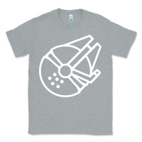 Heather Grey millennium falcon Classic Tee - artisFamous