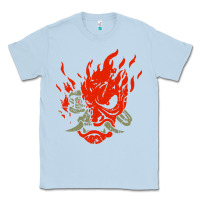 Dusty Blue punk samurai Classic Tee - artisFamous