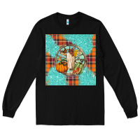 Black fall bull skull Long Sleeve Tee - BarkalooDesign