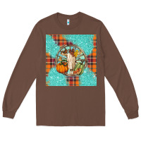 Chestnut fall bull skull Long Sleeve Tee - BarkalooDesign