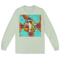 Matcha fall bull skull Long Sleeve Tee - BarkalooDesign