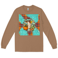 Toasted Coconut fall bull skull Long Sleeve Tee - BarkalooDesign