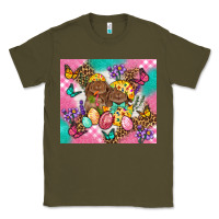 Army Green Easter Bunnies And Egg Tumbler Classic Tee - BundleAndBundleShop