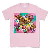 Bubblegum Pink Easter Bunnies And Egg Tumbler Classic Tee - BundleAndBundleShop
