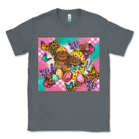 Charcoal Heather Easter Bunnies And Egg Tumbler Classic Tee - BundleAndBundleShop
