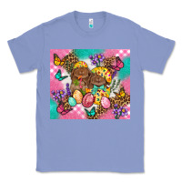 Colony Blue Easter Bunnies And Egg Tumbler Classic Tee - BundleAndBundleShop