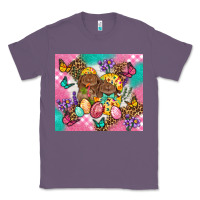Lavender Easter Bunnies And Egg Tumbler Classic Tee - BundleAndBundleShop