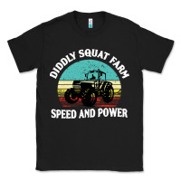 Black diddly squat farm speed and power Classic Tee - artisFamous