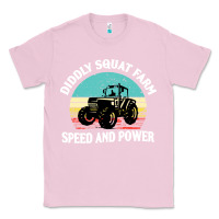 Bubblegum Pink diddly squat farm speed and power Classic Tee - artisFamous