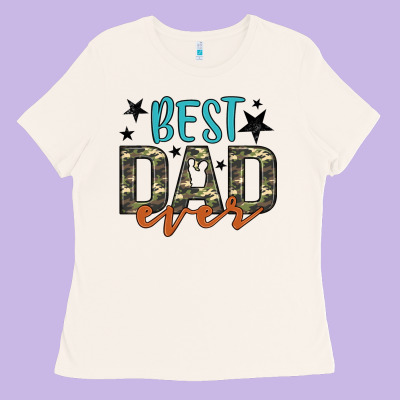 Best Dad Ever Ladies Tee Designed By Artiststas