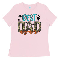 Bubblegum Pink best dad ever Ladies Tee - Artiststas