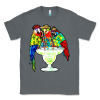 Charcoal Heather parrots drinking margarita hawaiian Classic Tee - artisFamous