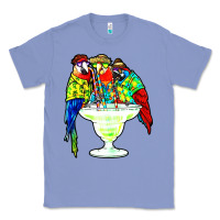 Colony Blue parrots drinking margarita hawaiian Classic Tee - artisFamous