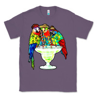 Lavender parrots drinking margarita hawaiian Classic Tee - artisFamous