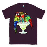 Plum parrots drinking margarita hawaiian Classic Tee - artisFamous