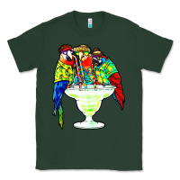 Sports Green parrots drinking margarita hawaiian Classic Tee - artisFamous