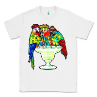White parrots drinking margarita hawaiian Classic Tee - artisFamous