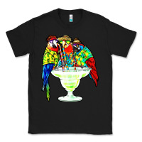 Black parrots drinking margarita hawaiian Classic Tee - artisFamous