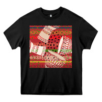 Black african drum colorful seamless pattern Heavy Core Tee - BundleAndBundleShop