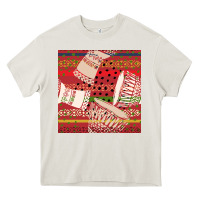Cream african drum colorful seamless pattern Heavy Core Tee - BundleAndBundleShop