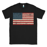 Black american flag Classic Tee - artisFamous