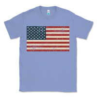 Colony Blue american flag Classic Tee - artisFamous