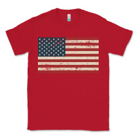 Red american flag Classic Tee - artisFamous