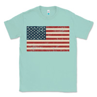 Seafoam american flag Classic Tee - artisFamous