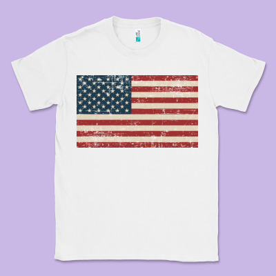 American Flag Classic Tee Designed By Artisfamous