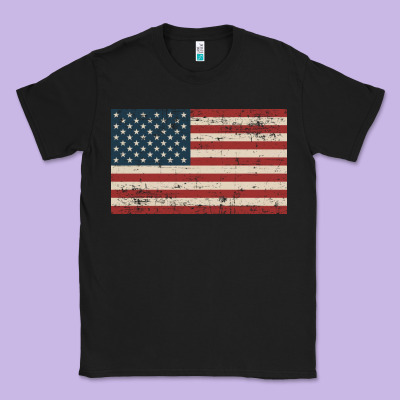 American Flag Classic Tee Designed By Artisfamous