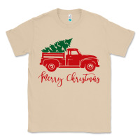 Mushroom vintage red truck with christmas Classic Tee - artisFamous