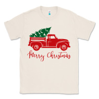 Natural vintage red truck with christmas Classic Tee - artisFamous