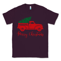 Plum vintage red truck with christmas Classic Tee - artisFamous