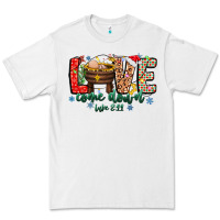 White Love ComeDown Luke 2.11-2 2 Premium Tee - CowhideDigitalArt