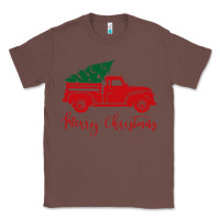 Chestnut vintage red truck with christmas Classic Tee - artisFamous
