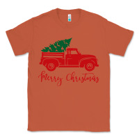 Copper vintage red truck with christmas Classic Tee - artisFamous