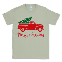 Matcha vintage red truck with christmas Classic Tee - artisFamous