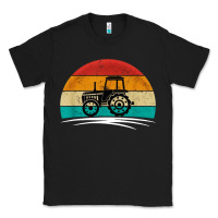 Black vintage tractor Classic Tee - artisFamous