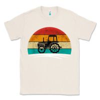 Natural vintage tractor Classic Tee - artisFamous
