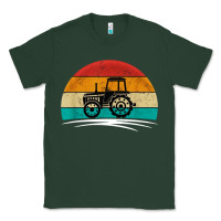 Sports Green vintage tractor Classic Tee - artisFamous