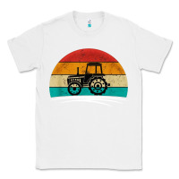 White vintage tractor Classic Tee - artisFamous