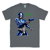 Charcoal Heather 8bit robocop Classic Tee - artisFamous