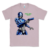 Lilac 8bit robocop Classic Tee - artisFamous
