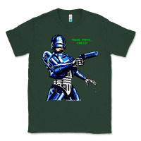 Sports Green 8bit robocop Classic Tee - artisFamous