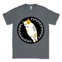 Charcoal Heather calico cat Classic Tee - artisFamous
